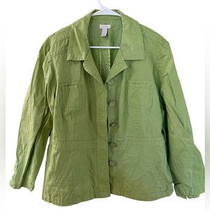 Women’s Chico’s 100% Cotton Lightweight Jacket Size 3